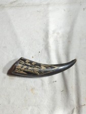 Vintage Carved Horn Ornament