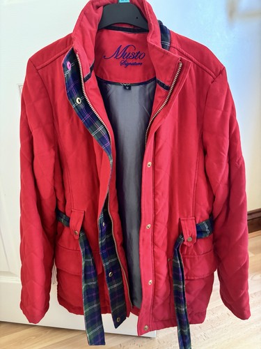 Red quilted musto coat 12 - musto,