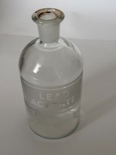 Vintage empty medical use apothecary bottle, Glass bottle. Ideal collectors .