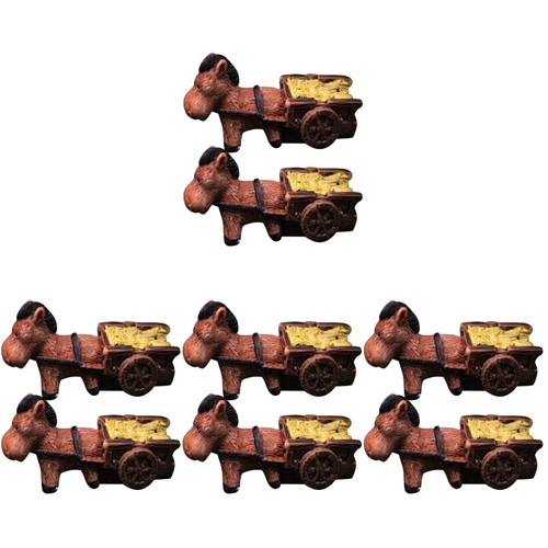8pcs naughty donkey - naughty, resin