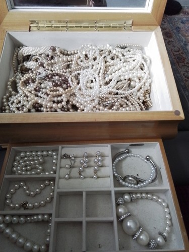 Faux pearl bundle lotus - pearl, bundle.