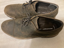 MENS ROCKPORT BROWN SHOES SIZE