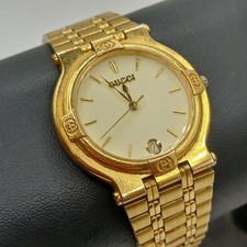 Gucci Vintage 9200M Date Gold-Plated Quartz Men’s Watch Analogue / Quartz -CP