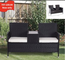 Garden Bench w/ Centre Table