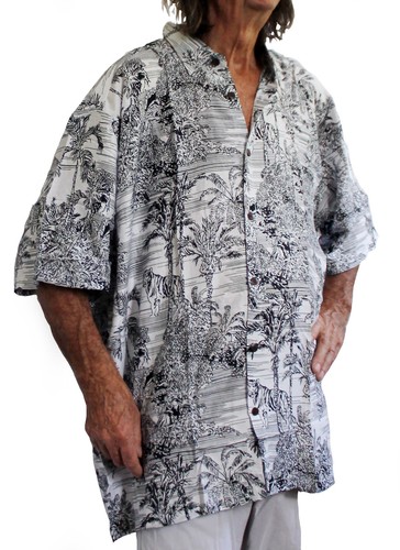 Loud hawaiian shirt white - shirt,,