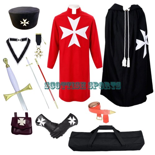Knights malta full regalia - malta,
