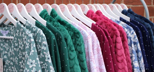 Wooden clothes hangers - clothes, white
