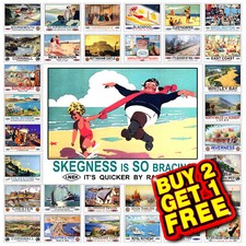 Railway Travel Train Metal Tin Sign Plaque Man Cave Home Bar Garage Shed M85