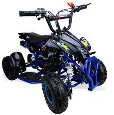 50cc Petrol Kids Blue Mini Quad Bike 2 Stroke Petrol Quad ATV Off Road