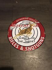 Vintage Style Winchester Rifles & Shotguns Suppliers 12" Diameter Enamel Sign