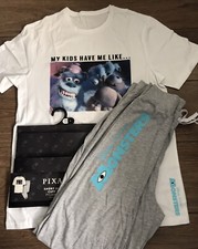 DISNEY PIXAR  Monsters Inc Short Sleeve Pyjamas Set Size Small      NEW