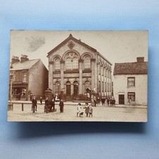 Market Weighton Postcard C1910 Real Photo Yorks Methodist Church Shops Children