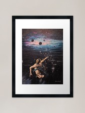 Electric neurons Framed Art