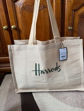 Harrods London Jute Shopper