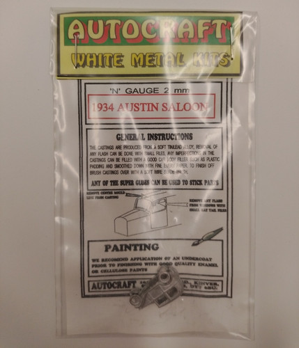 Autocraft white metal car kit - white,