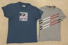 Tommy Hilfiger 2x Men’s T-Shirts Size S Small Blue & Grey Tommy Jeans
