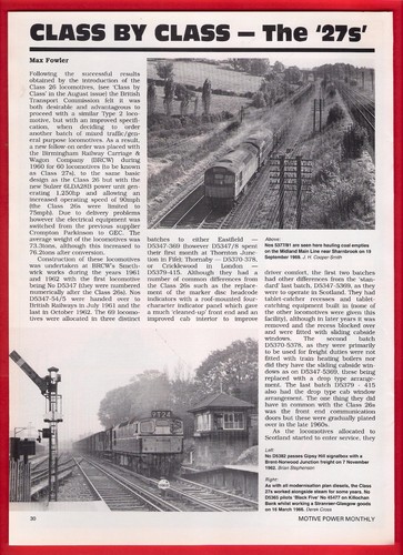 Rail magazine extract 1991 - magazine,