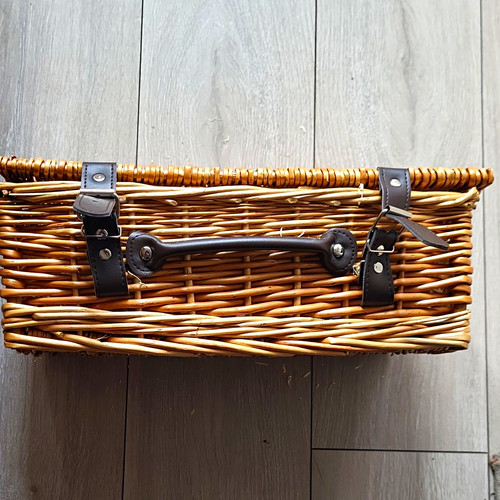 Wicker picnic basket - wicker,