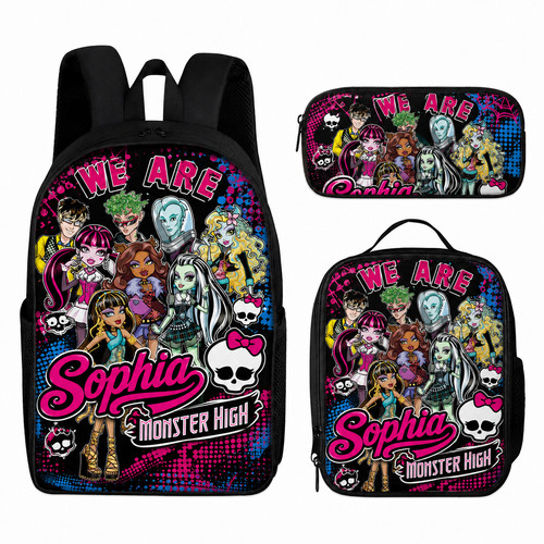 Custom name monster - monster-high, set