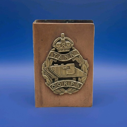 Vintage copper match case - copper,