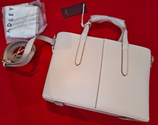 RRP£179 Radley London Genuine  Leather   Shoulder Bag White 20/27/8 CM