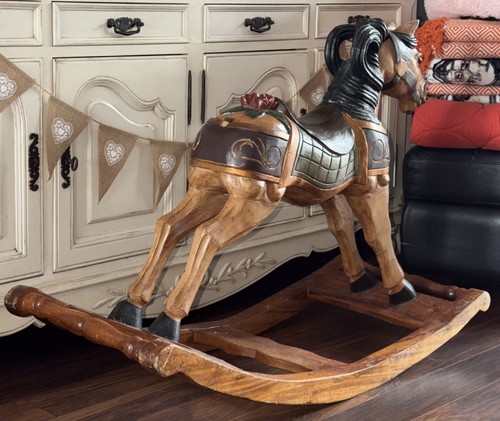 Solid hand carved heavy - solid,
