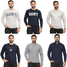Gant Mens Sweatshirt Casual Crew Neck Designer Pullover Winter Classic Jumper