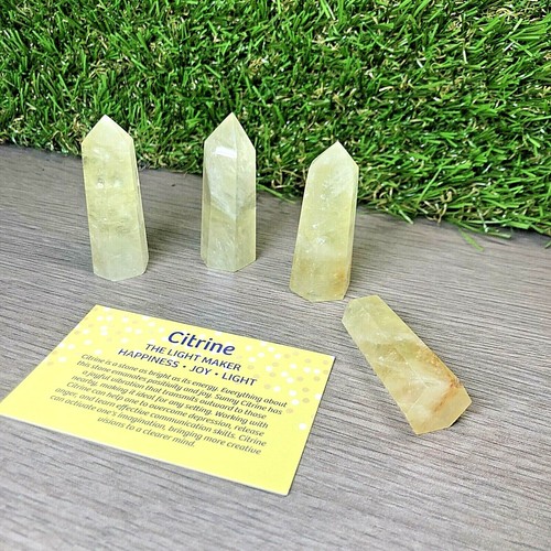 Citrine point obelisk - point, obelisk,