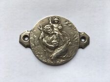 C1920s VINTAGE ST CHRISTOPHER CAR DASHBOARD PLAQUE