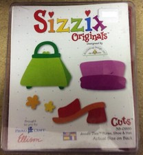SIZZIX ORIGINALS Die Cutter  - PURSE, SHOE & BAG - Cardmaking/Crafting