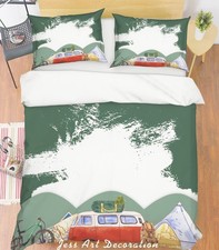 3D Campervan Painting Quilt