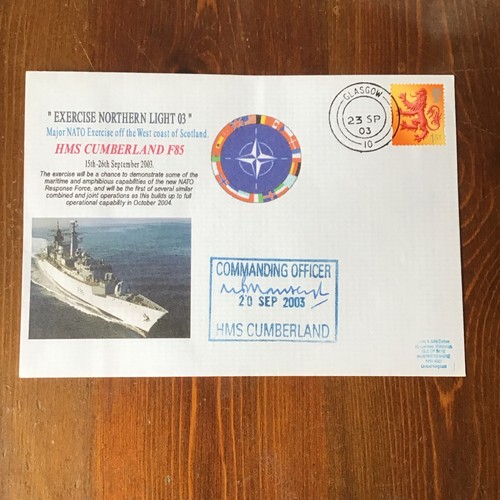 Hms cumberland signed - cumberland,
