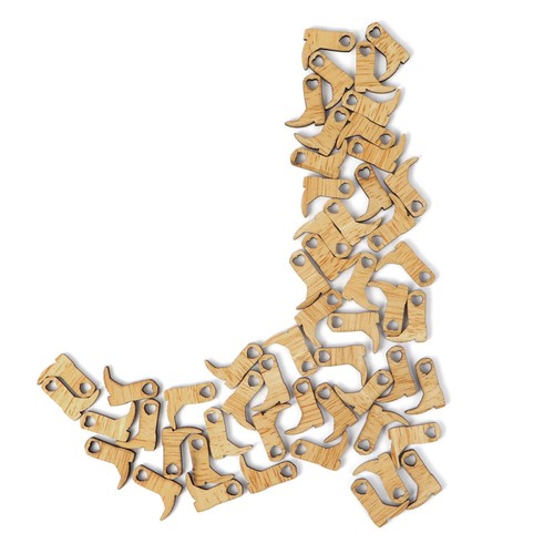 Wooden cowboy boots ornament - cowboy,