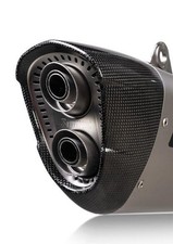 Akrapovic End Cap Black Carbon