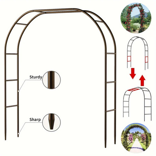 Large metal garden arch - metal,