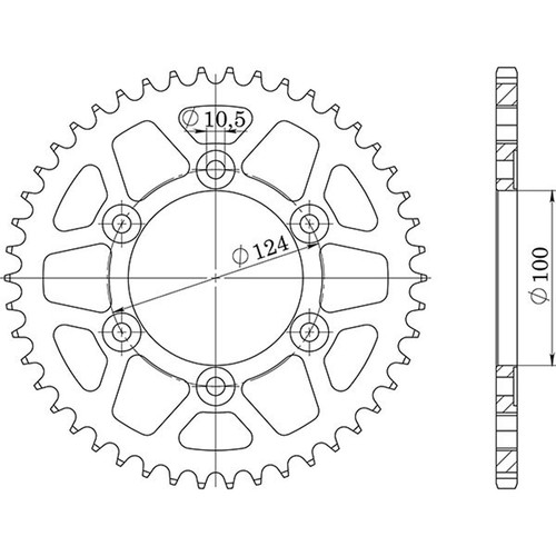Steel crown step - step, 42