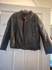 Next Black Biker Jacket Padded Age 6
