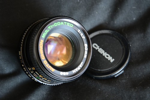 Chinon 50mm lens k mount - 1.7,