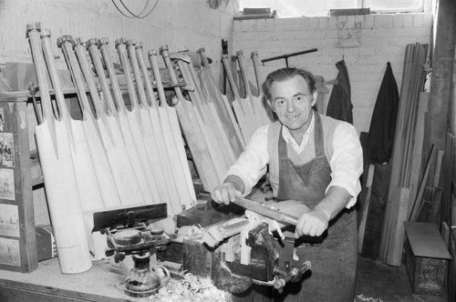 Cricket bat production - , at