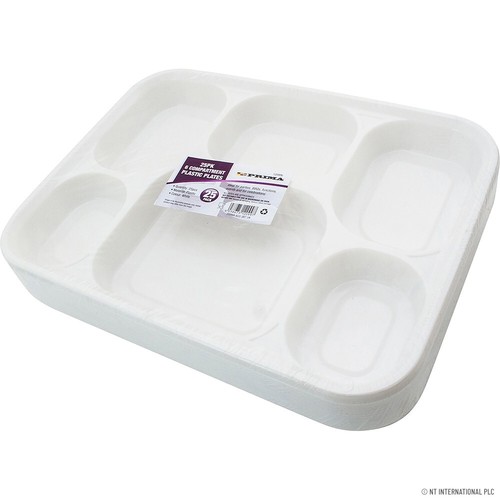 New 25pc compartment plastic - 25pc,