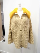ZARA WOMAN BEIGE CABLE-KNIT