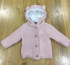 Gorgeous Girls Knitted Pink Hooded Cardigan V by VERY 6-9 Months ?
