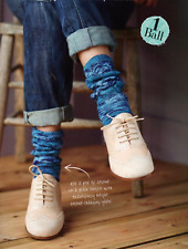 Knitting pattern. Ladies socks. 1 ball variegated yarn.