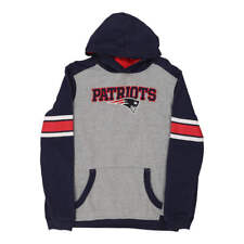 Age 13-14 New England Patriots Nfl Team Apparel NFL Hoodie - XL Block Colour Cot
