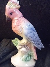 Vintage Parrot Pink Blue Pot