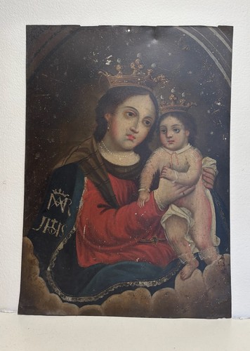 Retablo antique mexico spanish - mexico,