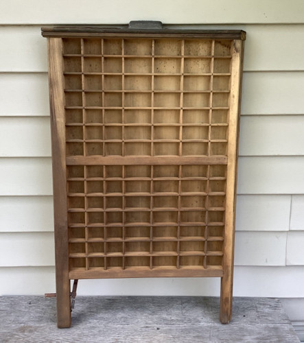 Antique wooden printers drawer - wooden,