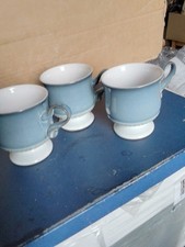 Denby Blue Castille Pale Blue Mugs x 4