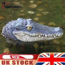 Artificial Crocodile Alligator Head Floating Resin Decoy Pool Pond Garden Decor