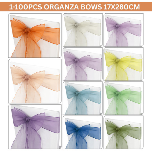 Organza bows 17x280cm - organza,